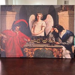 "Faust and Mephistopheles Playing Chess" by Moritz Retzsch