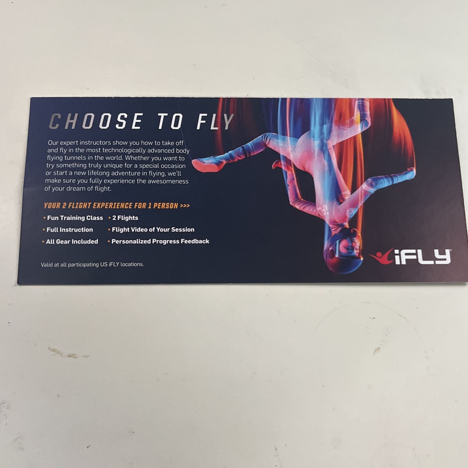 IFly Vouchers (2 Vouchers)