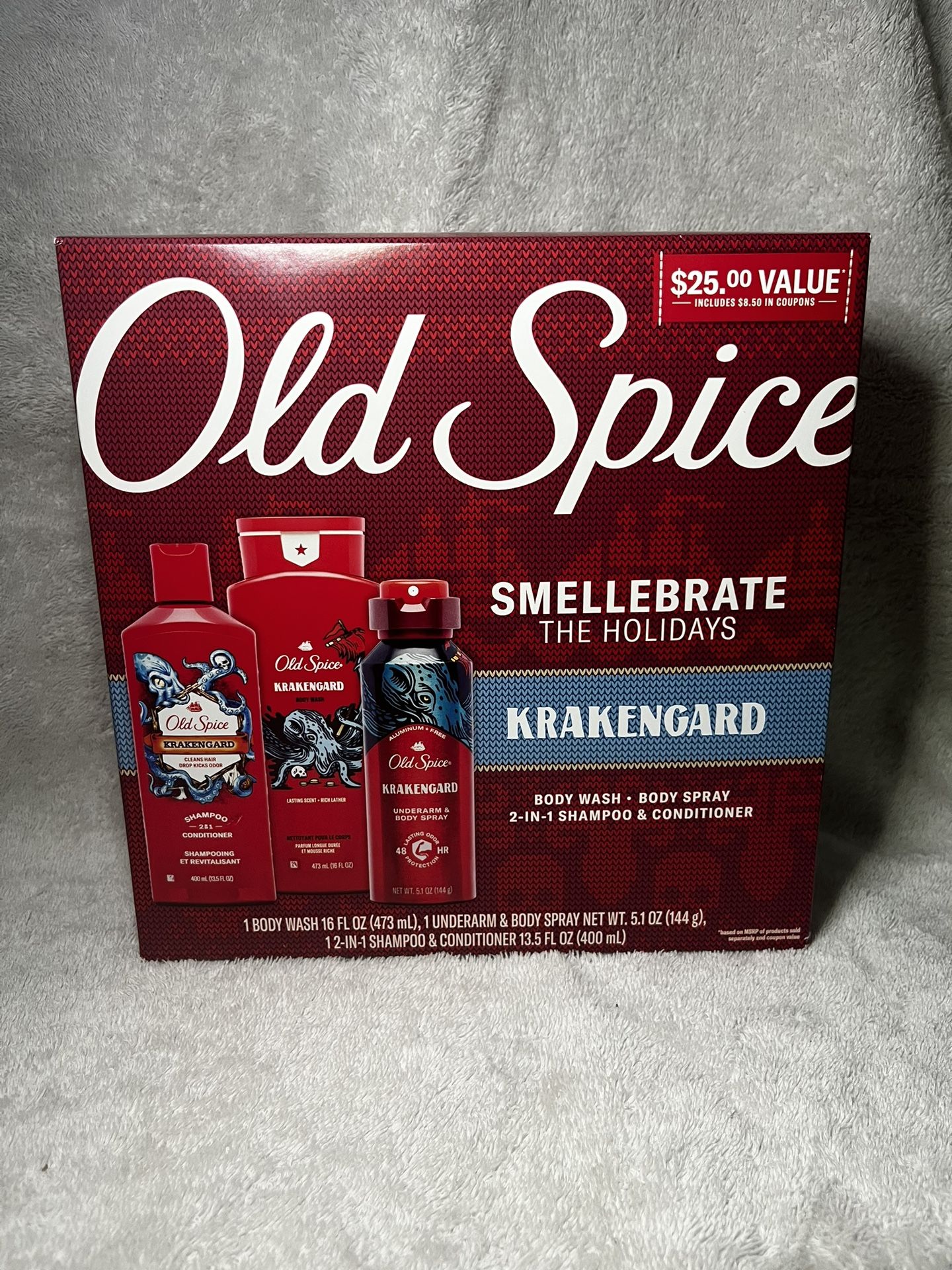 Old Spice “Kramengard” 2in1 Shampoo And Conditioner, Body Wash, And Body Spray