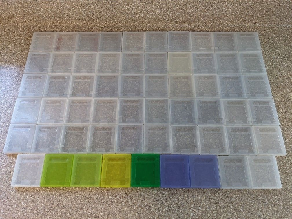 Nintendo GameBoy clamshell case lot x59 Game Boy Color GB GBC