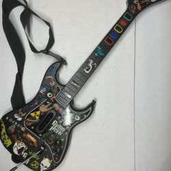 Playstation 2 PS2 RedOctane KRAMER STRIKER Guitar Hero Wireless No Dongle