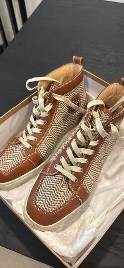 Mens Christian Louboutin Brown Sneakers