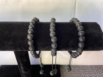 Black Lava Stone Bracelets