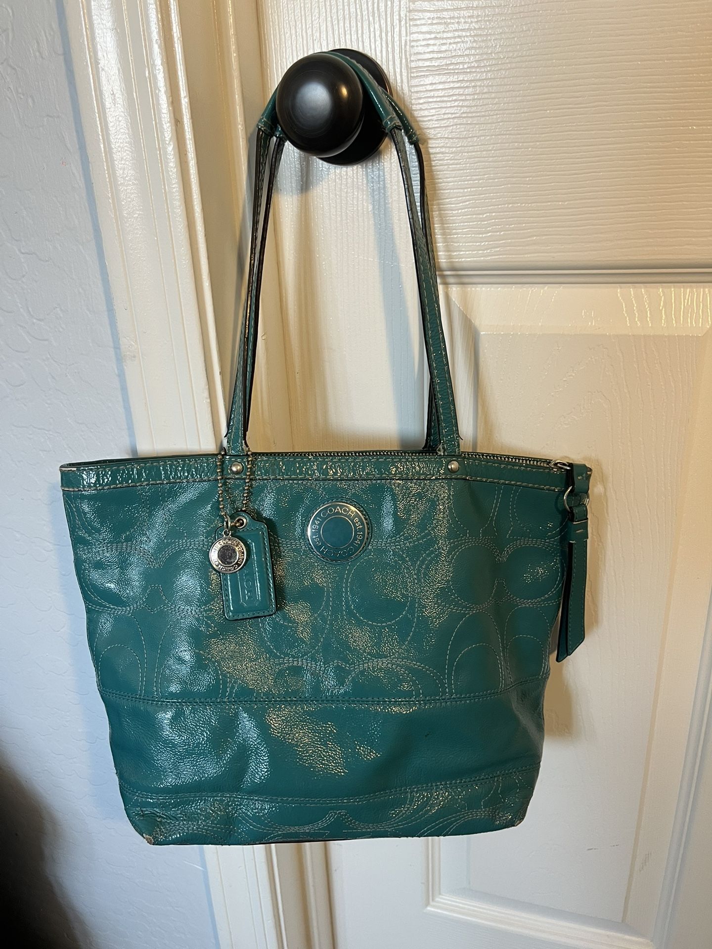 Teal Coach Bag 