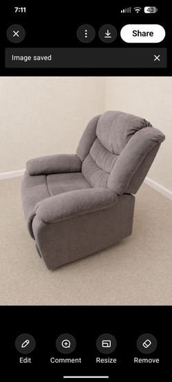 Electric Power Recliner Chair – Tested & Working (Light Gray)