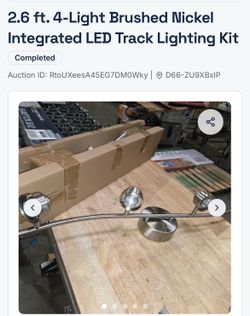 4 light LED Track Lighting in Brished Nickel
