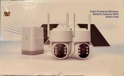 Security Cameras Wireless Outdoor 5G& 2.4G, No Subscription, 2 Cam-Kit,4MP Solar Powered Home Security Cameras System With 360°PTZ,128GB Local Storage