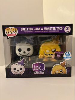 Funko Pop! Ad Icons Skeleton Jack & Monster Taco 2-Pack Vinyl Figures Exclusive