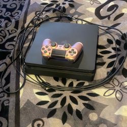 PS4 SLIM + 1 CONTROLLER+ ALL CORDS