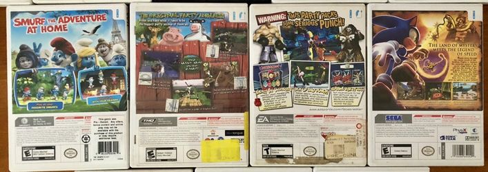 Game Bundle - WII U - Raymand Legends, Nintendo Land, Guitar Hero Live, The  Smurfs 2, Sonic Boom - Video Games, Facebook Marketplace