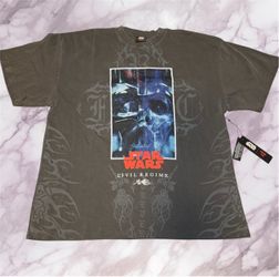 Civil Regime x Star Wars Grey Vader Shirt - Size L
