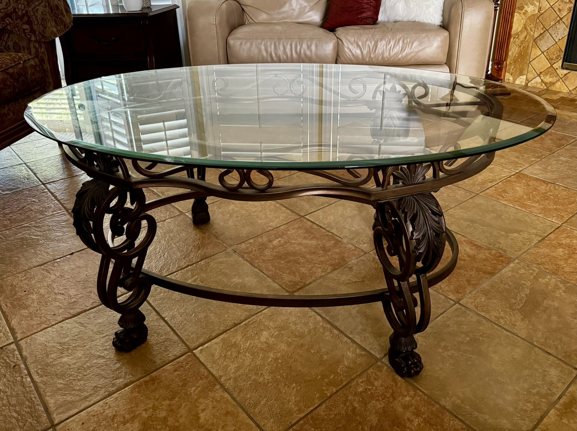 Glass Top Coffee Table