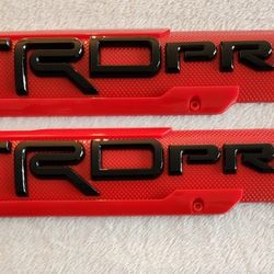 Toyota TRD PRO OFF ROAD Truck Emblems Side  Badges