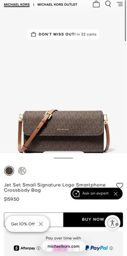 Jet Set Small Signature Logo Smartphone Crossbody Bag