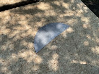 Steel trailer fender back 12" x 31"