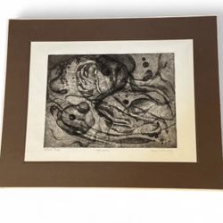 Aquatint, Eau-forte etching Signed in Pencil