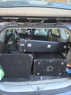  EV Speaker With Its Large Stands ,saxophone Case 