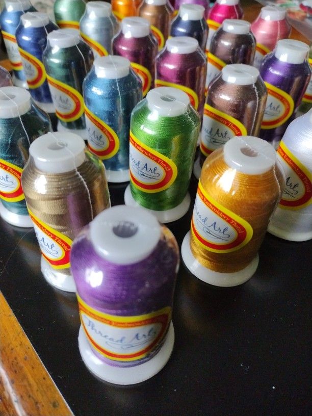 Threadart Rayon Machine Embroidery Thread, 110 Unique Colors, Each Spool 1000 Meters