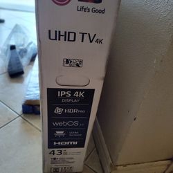 43 ' LG TV  with Roku And Assembly Things