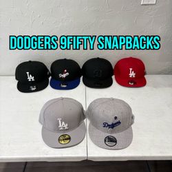 MLB New Era Los Angeles Dodgers Blue Black Grey Off White 9fifty Regular SnapBack Hats 