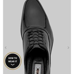 ALMOST NEW AUTHENTIC JOSEPH ABOUD SHINY PATENT LEATHER MENS SIZE 12 SHOES.