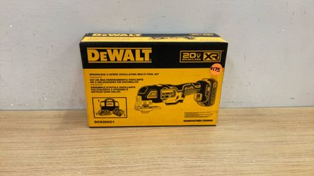 DEWALT DCS356C1 BRUSHLESS 3-SPEED OSCILLATING MULTI-TOOL KIT.