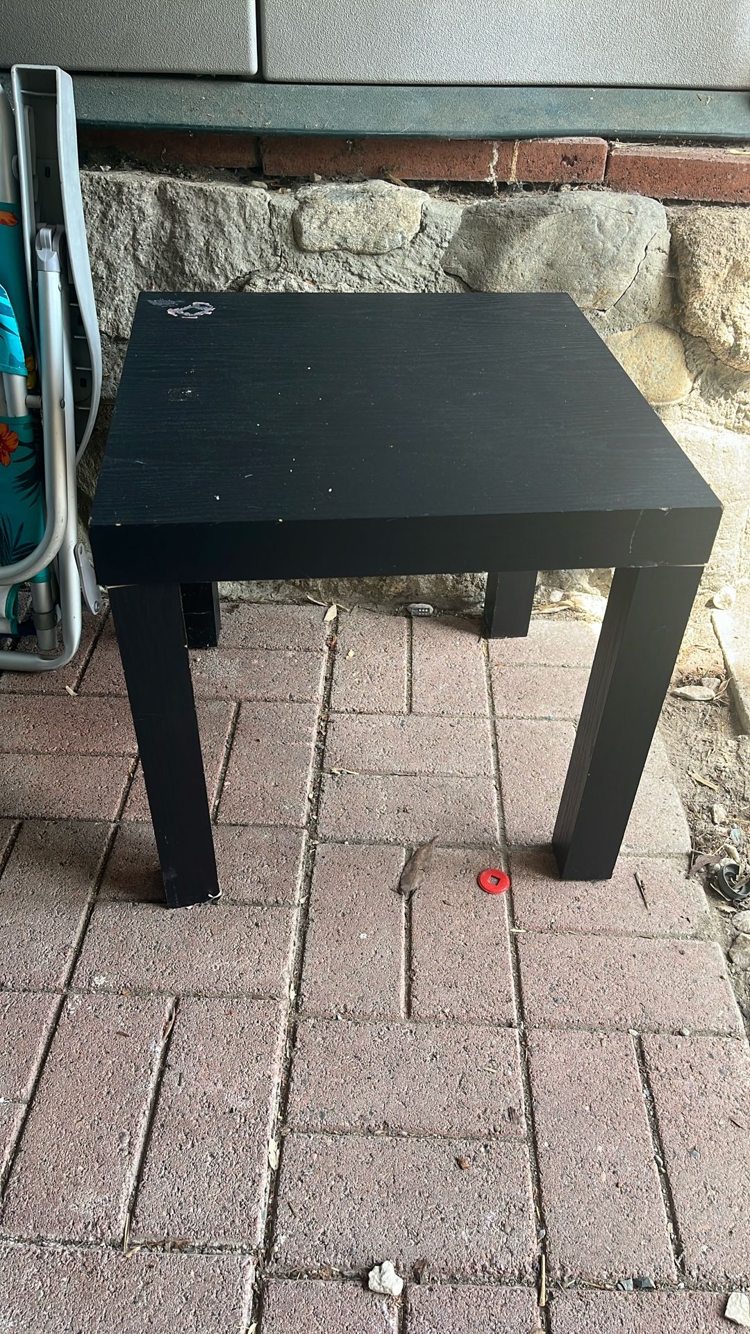 Free Dark Wood End Table