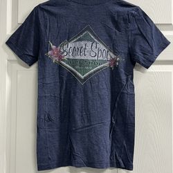 Secret Spot Surf Shop Blue Short Sleeve Shirt - Size Small - GUC