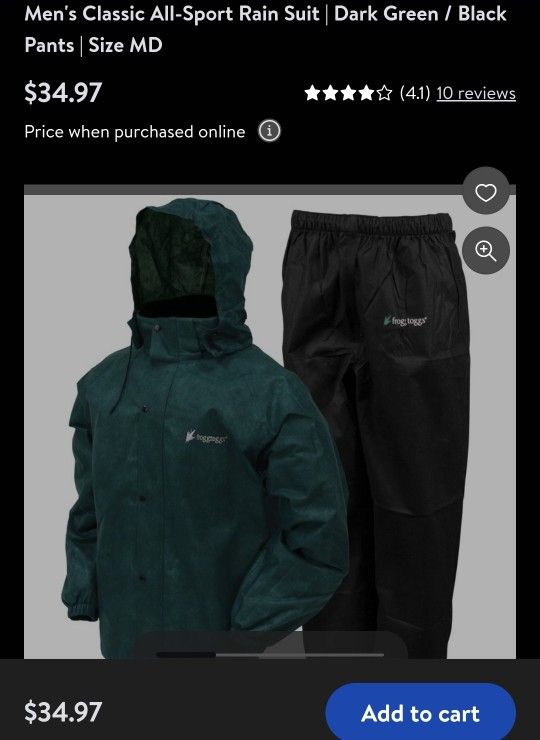 Frogg Toggs All Sport Rain Suit