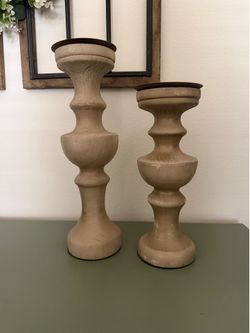 15 in and 12 in Candlestick set