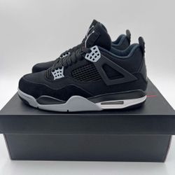 Black Canvas Jordan 4