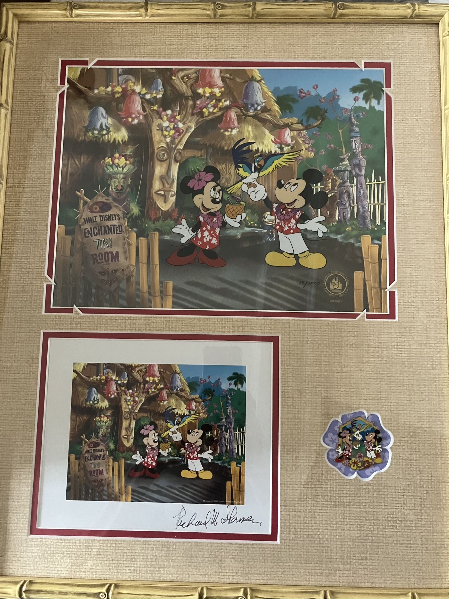 Disney Enchanted Tiki Room Cel,Litho & Pin