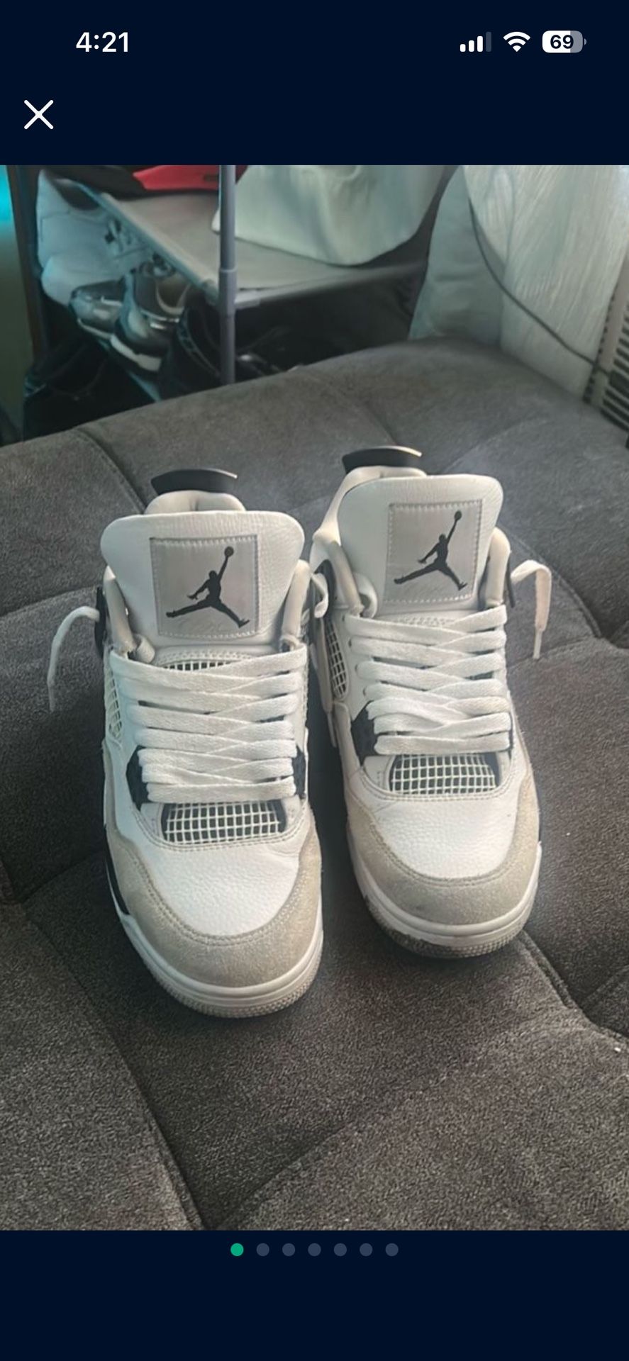 Military 4s Size 8 Men No Trades Unless For Polo Sets And Nike Tech Sets