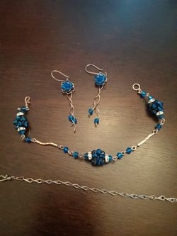 Gold,Aqua Blue, Beautiful,New