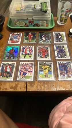Soccer trading cards
