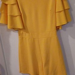 1 Piece Yellow Dress