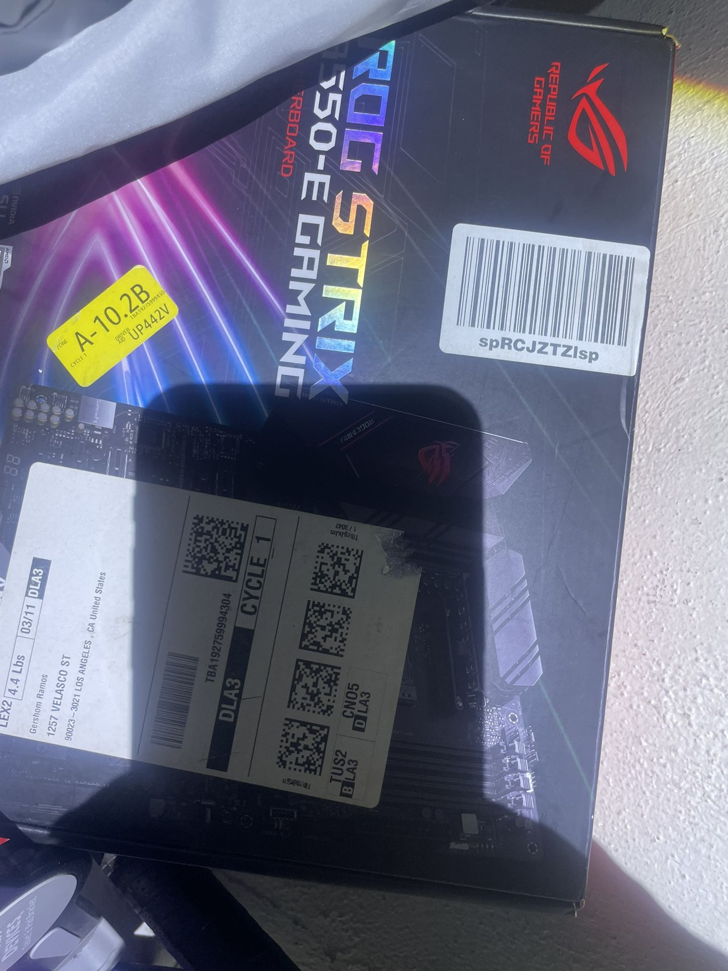 ROG STRIX B550-e gaming