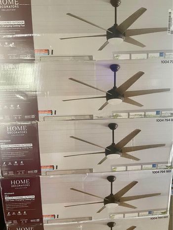 Windward 68 in. White Color Changing Integrated LED Matte Black Ceiling Fan with Light Kit, DC Motor