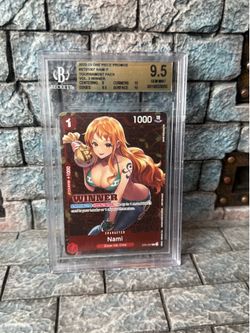 Beckett BGS 9.5 Gem Mint One Piece Nami Promo Card