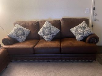 Dark Chocolate Brown 3 seat couch & sofa
