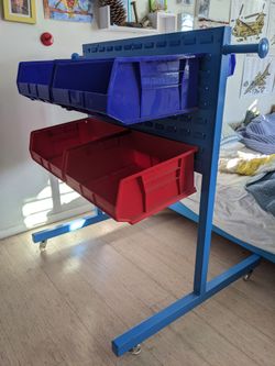 Mobile bin organizer