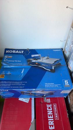 Kobalt 7-in 5-Amp Wet Tabletop Tile Saw