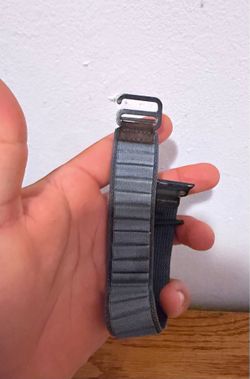 Apple Watch Band Alpine Loop 49MM Blue  Titanium G-Hook - SIZE M