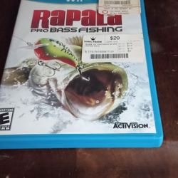 Rapala Pro Bass Fishing Wii U Replacement Video Game Case With Booklet 