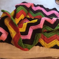 Vintage Afghan Blanket 