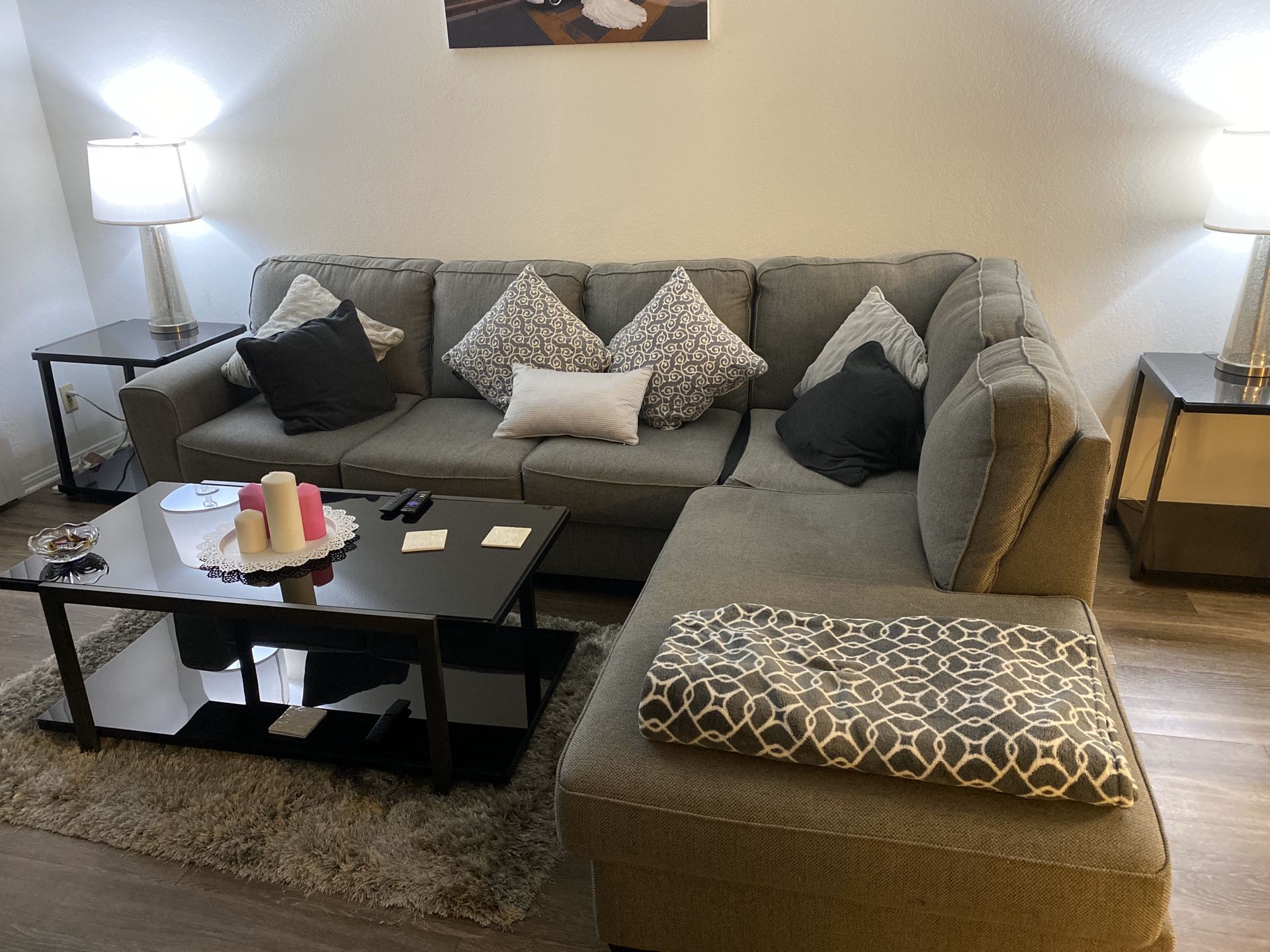 Living room set tables,couch