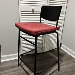 IKEA Bar Stool with backrest + Chair Pad