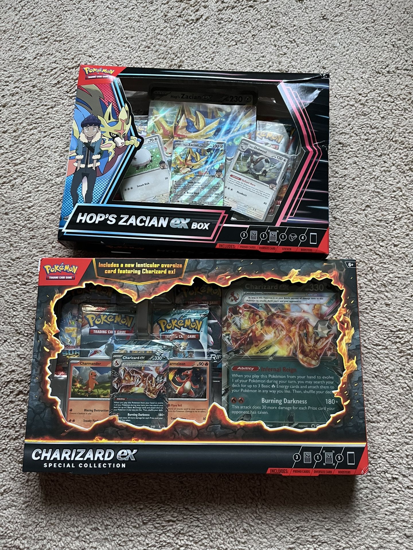 Pokémon Charizard Ex Special Edition Set + Hops Set Cards
