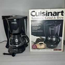 Cuisinart Automatic Grind & Brew DGB-300BK 10 Cup Coffee Maker Black 