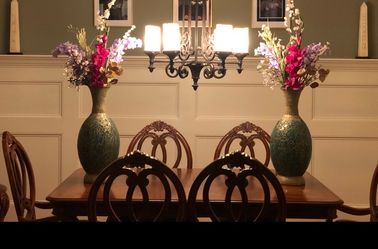 Dining Table & China Closet w/ Touch Illumination